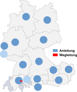 Relative Auftretenshäufigkeit von Anleitung / Wegleitung innerhalb der einzelnen Areale